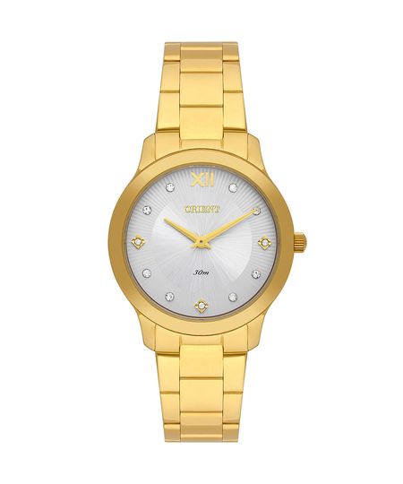 relógio feminino orient fgss0225s3kx analógico dourado UNICO