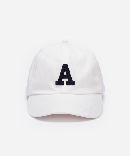 boné aba curva bordado off white UNICO boné aba curva bordado off white UNICO