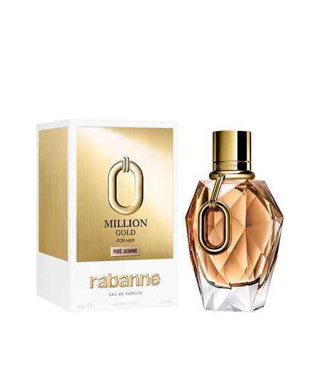 perfume feminino rabanne million gold for her pure jasmine eau de parfum 90ml 90 ML