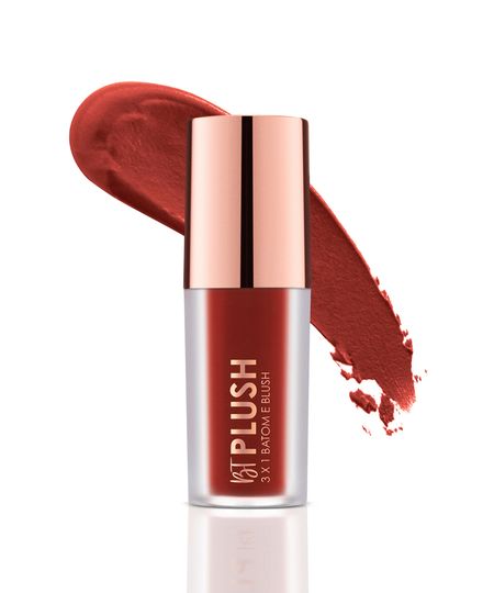 batom e blush bruna tavares plush 3x1 cinnamon UNICO batom e blush bruna tavares plush 3x1 cinnamon UNICO