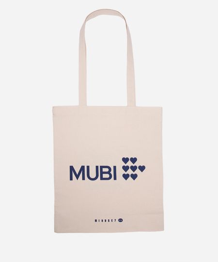 ecobag de algodão estampada mubi mindset pré venda bege UNICO