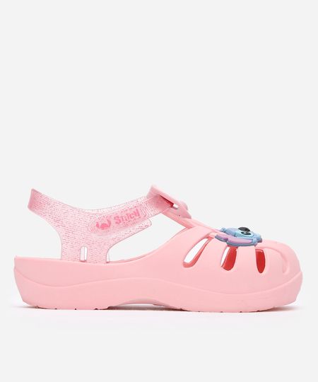 sandália infantil stitch com brilho grendene rosa 19 sandália infantil stitch com brilho grendene rosa 19