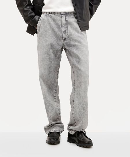 calça baggy masculina jeans cinza 38 calça baggy masculina jeans cinza 38