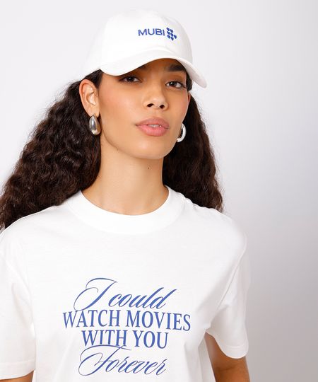boné aba curva feminino de sarja mubi mindset pré venda off white UNICO
