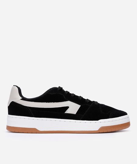 tênis masculino camurça recortes preto 39 tênis masculino camurça recortes preto 39