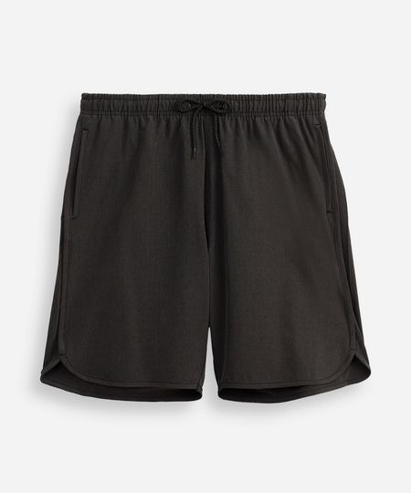 bermuda juvenil cós elástico preto 12