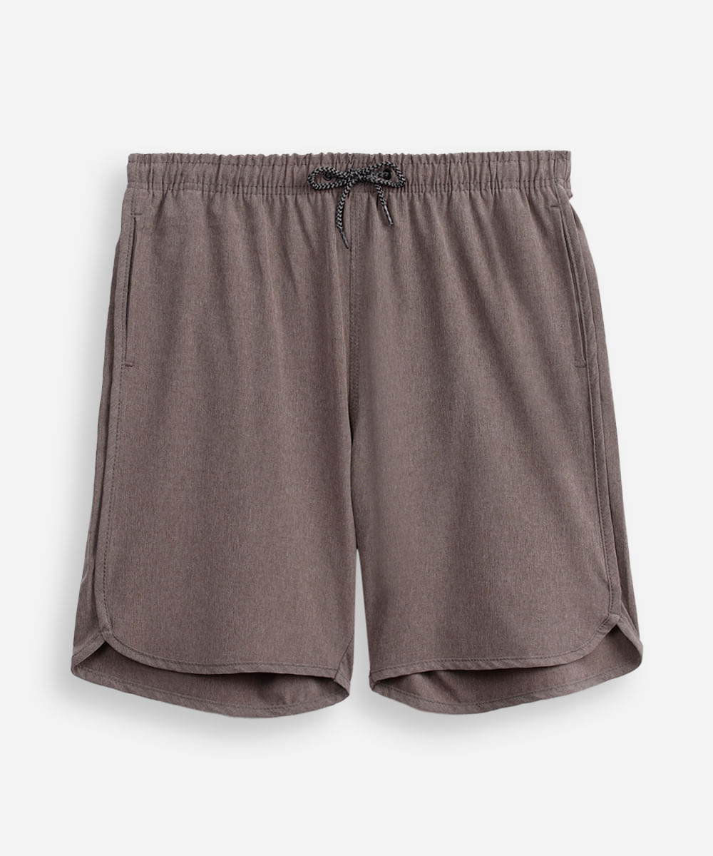 bermuda juvenil cós elástico cinza