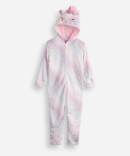 macacão infantil unicórnio fleece colorido 6