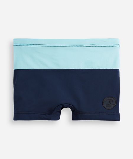 sunga infantil boxer bicolor azul 8