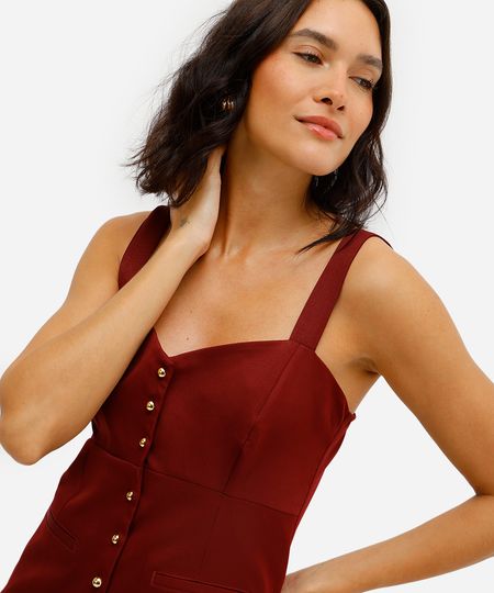 blusa feminina acetinada decote coração vinho PP blusa feminina acetinada decote coração vinho PP