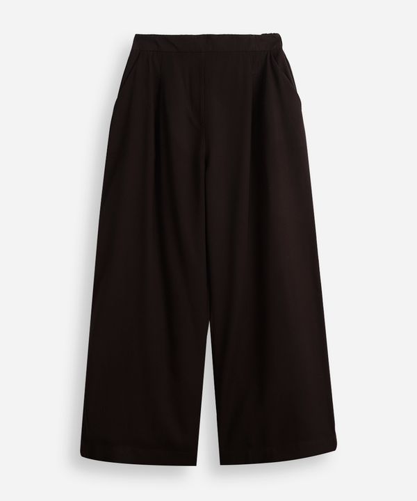 calça wide leg juvenil de alfaiataria preto 14