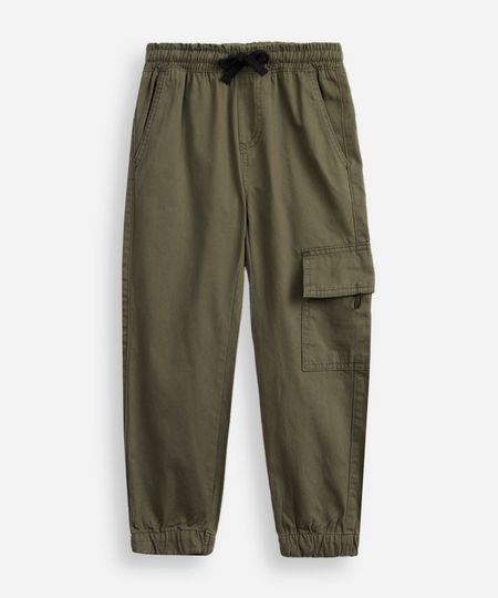 calça jogger infantil bolso verde 6
