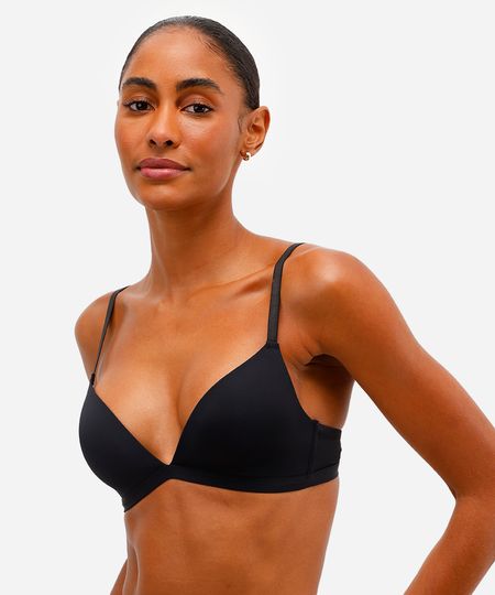 sutiã triângulo de poliamida preto 40 sutiã triângulo de poliamida preto 40