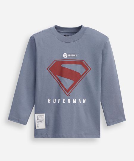 blusa infantil manga longa superman azul 4 blusa infantil manga longa superman azul 4