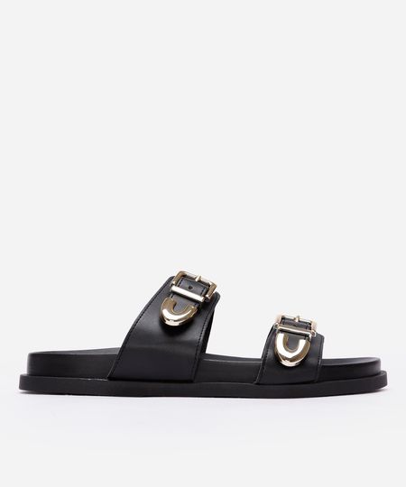 rasteirinha flatform com fivela preta 35
