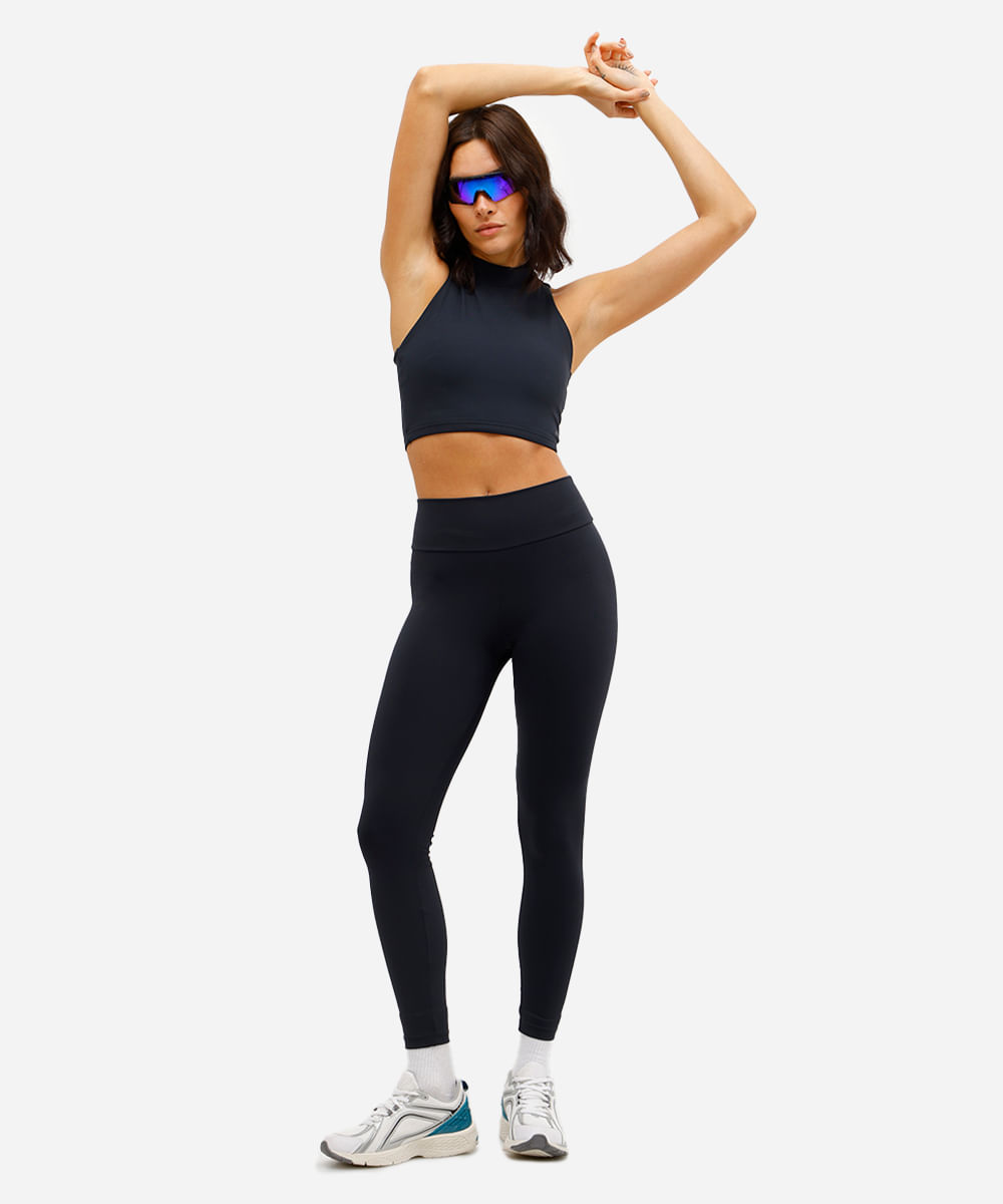 calça legging feminina esportiva preta