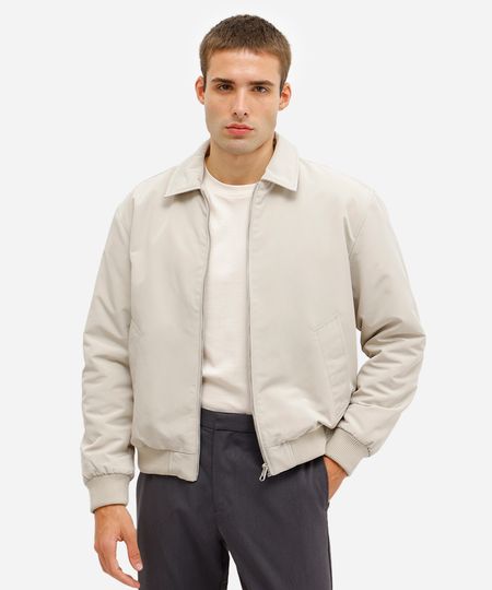 jaqueta bomber masculina bege P