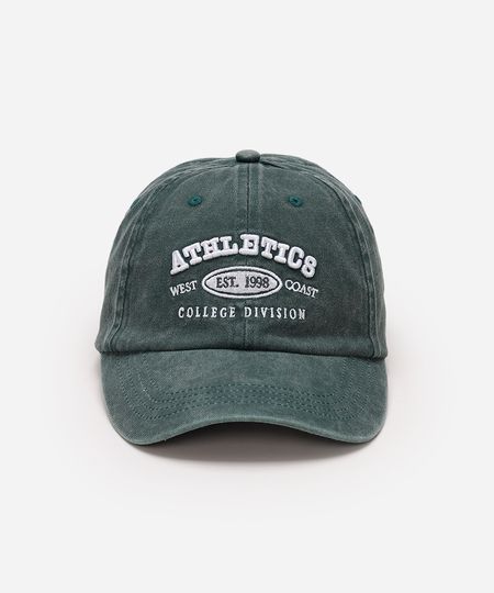 boné de sarja aba curva estonado athletics verde UNICO boné de sarja aba curva estonado athletics verde UNICO