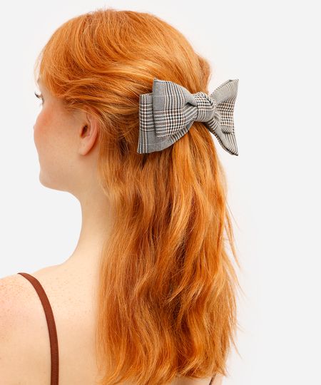 presilha de cabelo laço duplo estampada colorido UNICO presilha de cabelo laço duplo estampada colorido UNICO