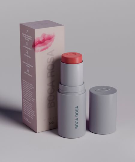 boca rosa stick cor blush sombra batom jeri UNICO