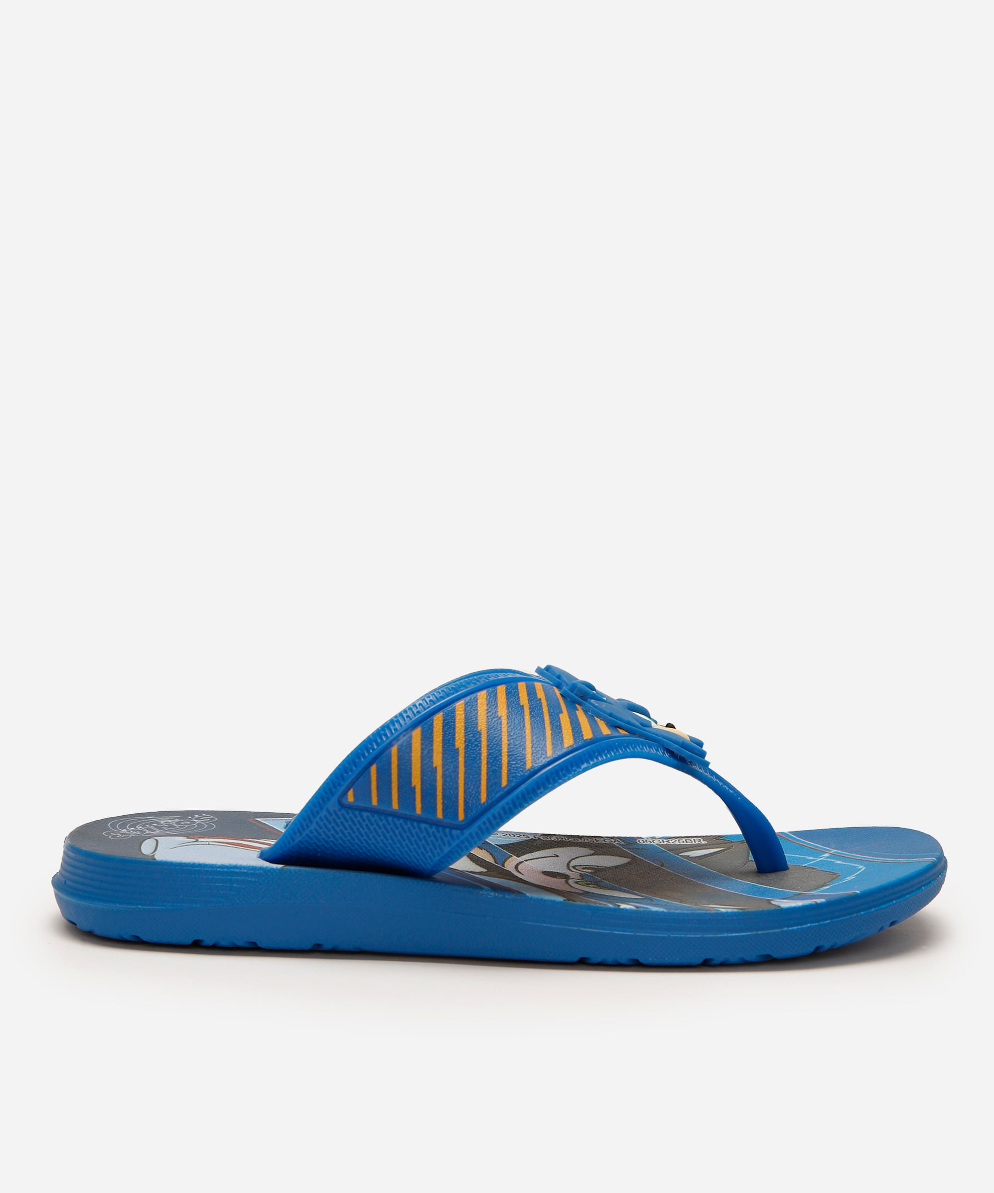 chinelo infantil sonic grendene azul