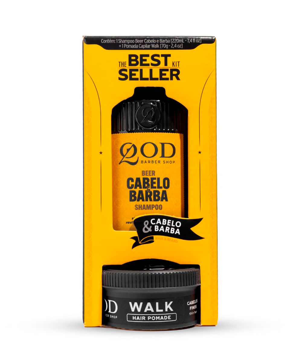 kit shampoo best seller premium beer 220ml e pomada walk 70g kit shampoo best seller premium beer 220ml e pomada walk 70g
