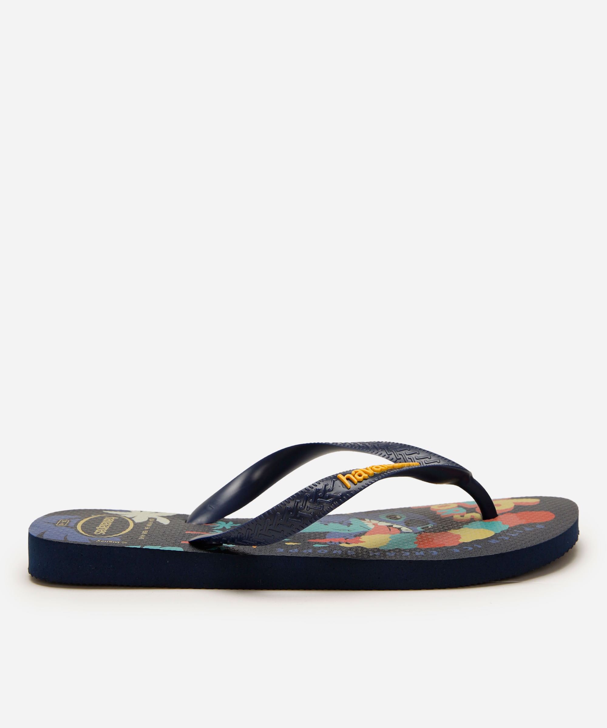 chinelo havaianas top stitch azul