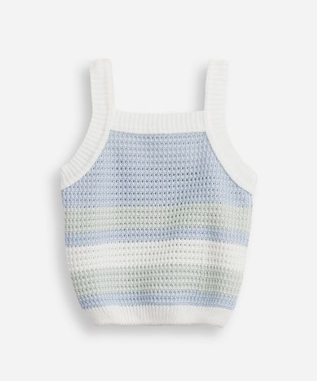 regata infantil de tricot listrada colorida 6