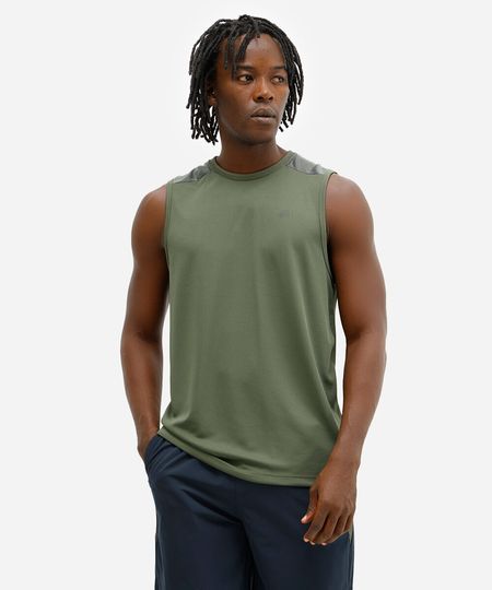 regata masculina bicolor esportivo ace verde G