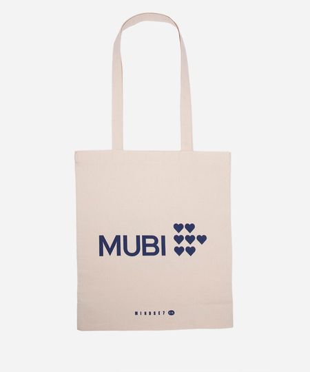 ecobag de algodão estampada mubi mindset pré venda envio a partir de 11 de julho bege UNICO