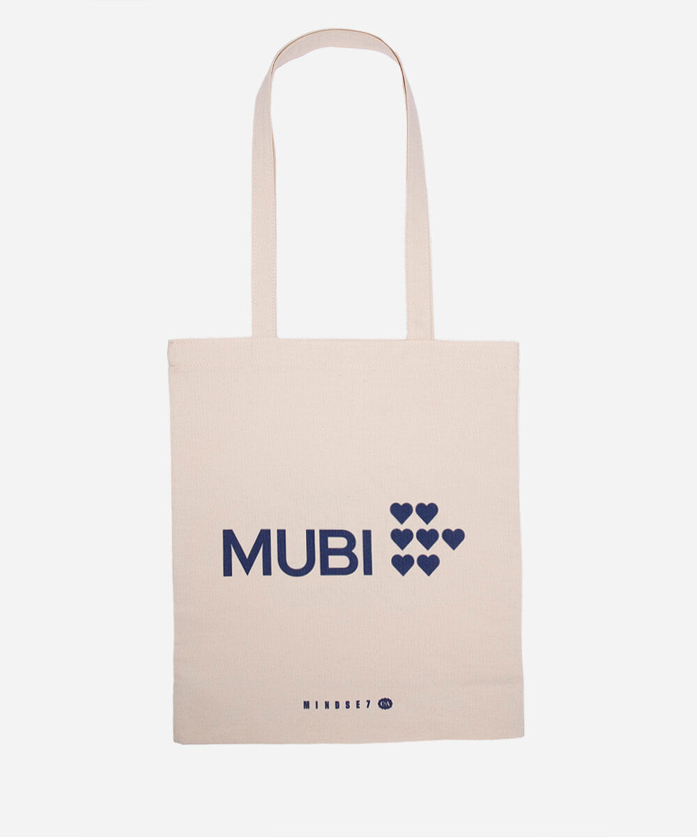 ecobag de algodão estampada mubi mindset bege
