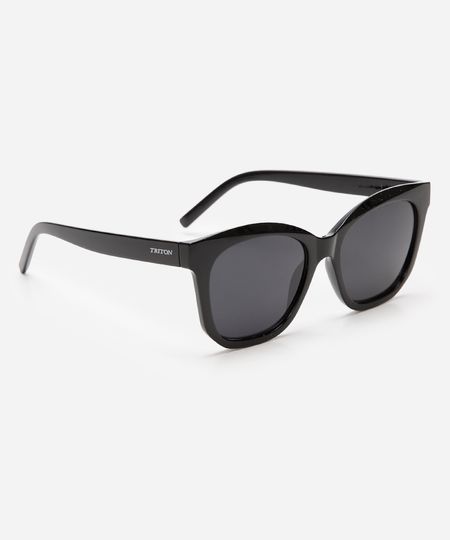 óculos de sol quadrado triton preto UNICO
