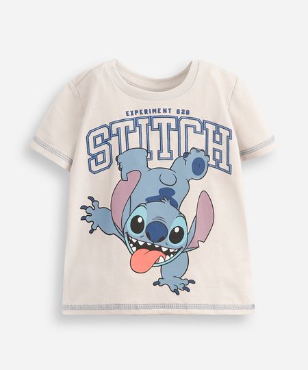 camiseta infantil de algodão stitch cinza 2 camiseta infantil de algodão stitch cinza 2