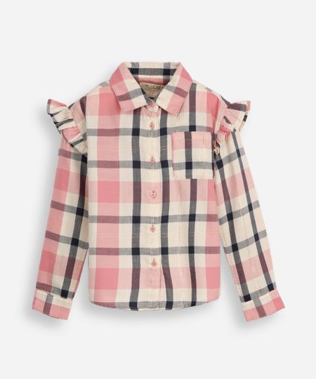 camisa de algodão infantil com lurex xadrez - multicor 1