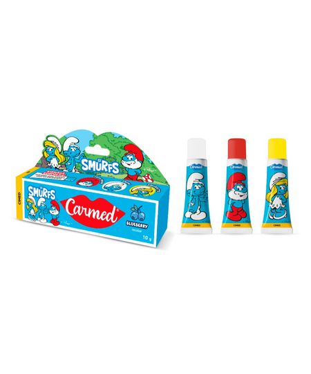hidratante labial carmed blueberry os smurfs transparente UNICO