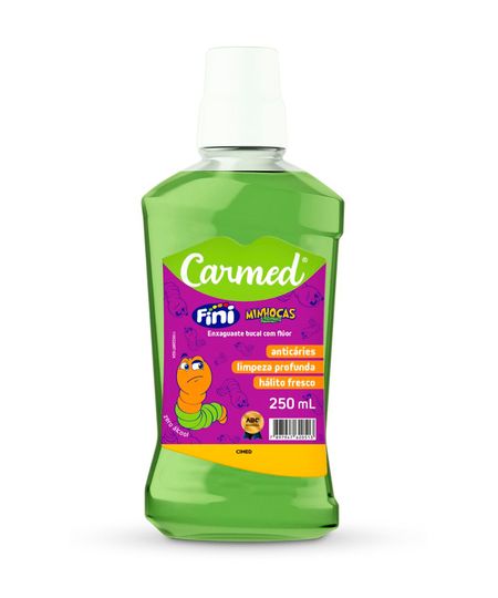 enxaguante bucal carmed fini minhocas 250ml 250 ML enxaguante bucal carmed fini minhocas 250ml 250 ML