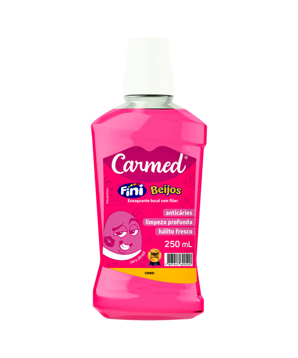 enxaguante bucal carmed fini beijos 250ml