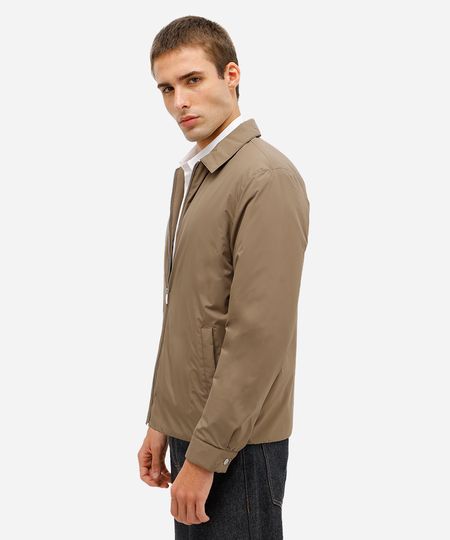 jaqueta masculina com bolsos marrom GG