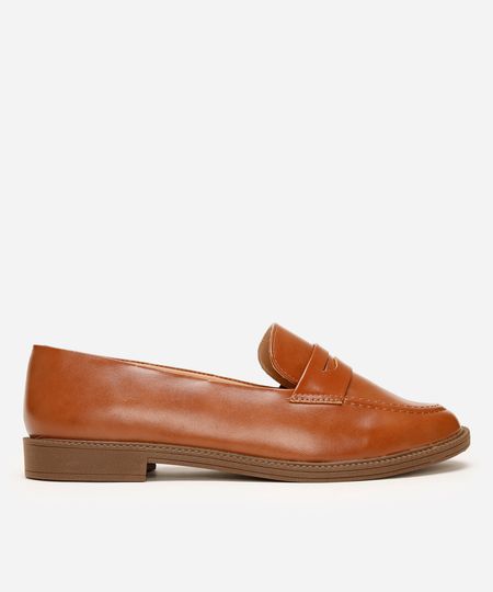 mocassim com tira via uno marrom 35