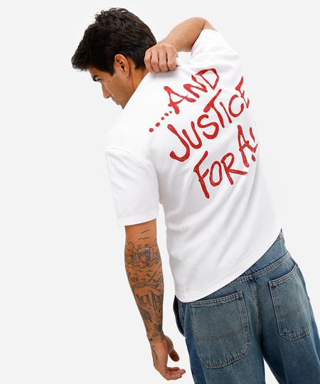 camiseta masculina manga curta metallica off white M