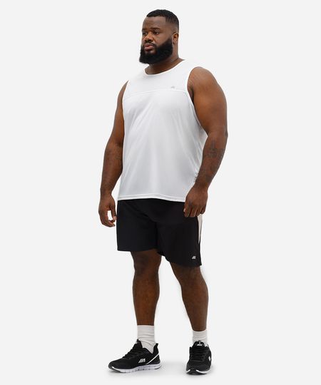 short cós elástico plus size esportivo ace  bege GG2