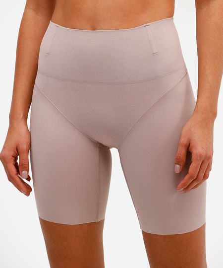 bermuda modeladora feminina delrio bege P