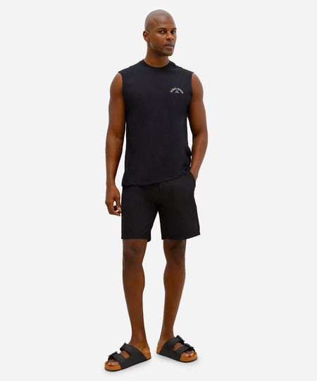 short boardshort masculino cós elástico preto 40