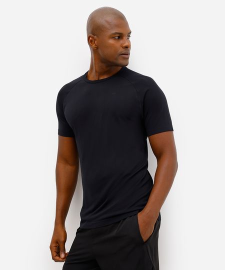 camiseta masculina esportiva ace texturizada preta P