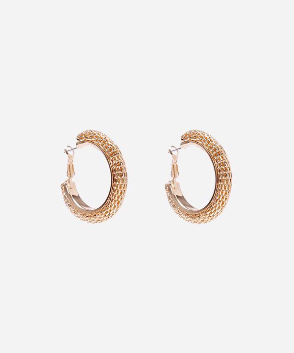 brinco de argola snake dourado dourado UNICO