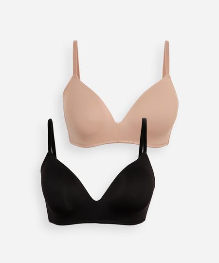 kit de 2 sutiãs triângulo colorido 44 kit de 2 sutiãs triângulo colorido 44