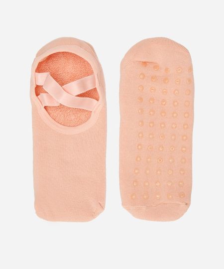 meia sapatilha boneca laranja 34-39 meia sapatilha boneca laranja 34-39