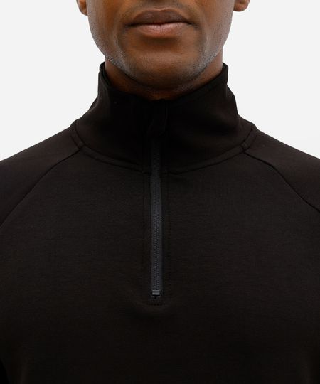 blusão masculino esportivo ace gola alta com zíper preto M blusão masculino esportivo ace gola alta com zíper preto M