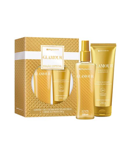 kit feminino phytoderm glamour deo colônia body splash 200ml e creme hidratante acetinado 200g UNICO kit feminino phytoderm glamour deo colônia body splash 200ml e creme hidratante acetinado 200g UNICO