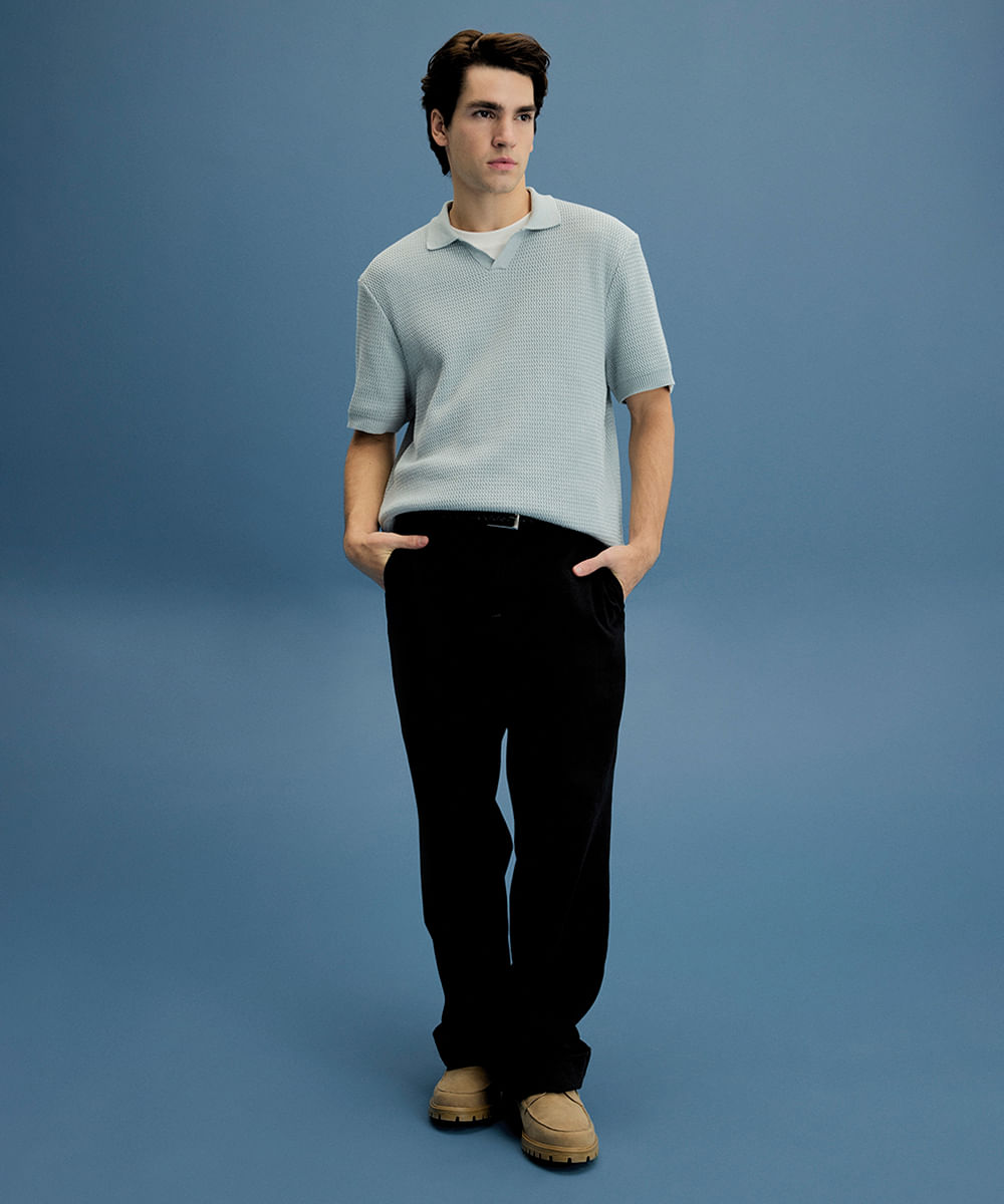 calça baggy masculina jeans preta
